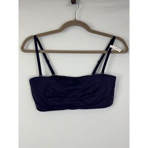 Aerie Smoothez Strapless Bra Womens 34C Navy Blue Removable Straps Seamless